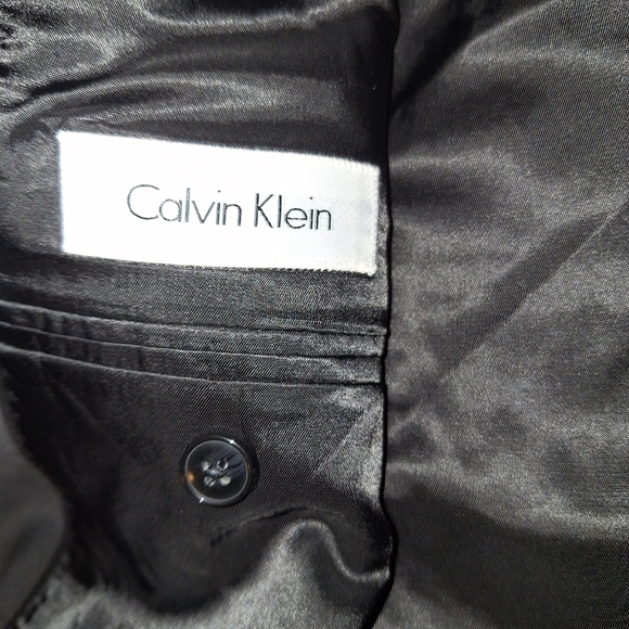 Calvin Klein Black Suit Jacket Blazer 42 Long - Picture 7 of 12